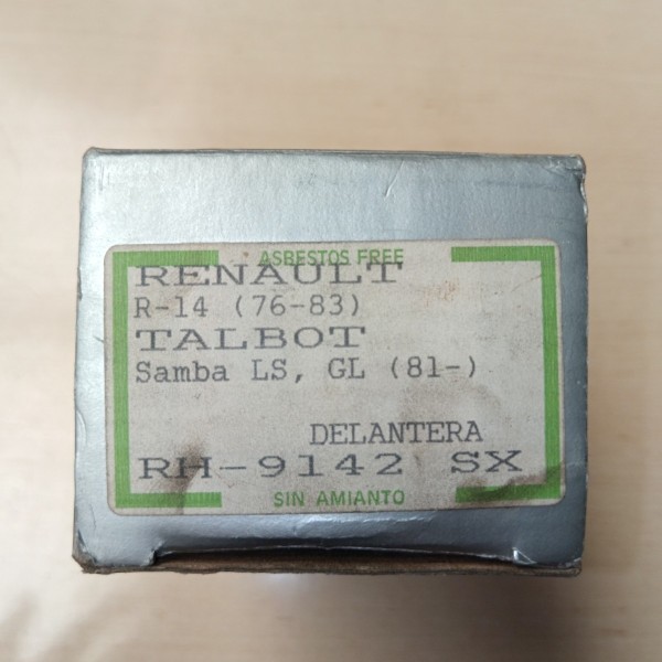 RH-9142SX JUEGO 4 PASTILLAS DE FRENO