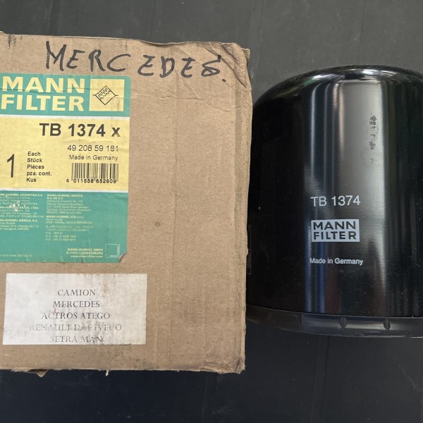TB1374X FILTRO - CARTUCHO DEL SECADOR DE AIRE. (EQUIVALENTE: AL204884)