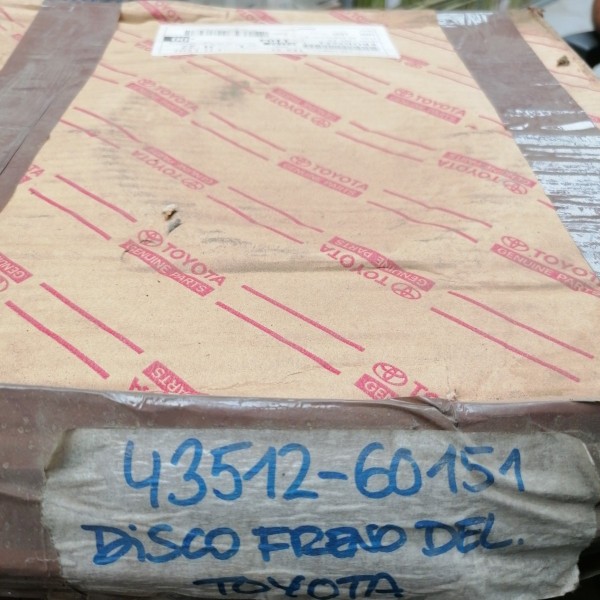 43512-60151 DISCO FRENO DELANTERO TOYOTA