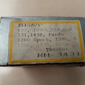 RH-3431 JUEGO 4 PASTILLAS DE FRENO