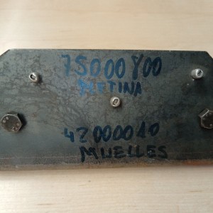 75000800 PLETINA (VA CON DOS MUELLES 42000010)